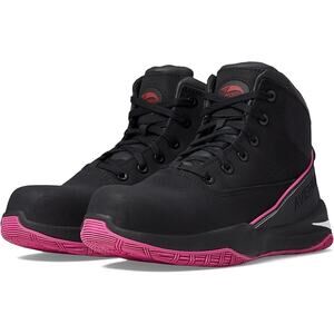 Avenger Size 8.5 Black Pink Reaction Mid Carbon Nanofiber Toe Work Boots P7-11